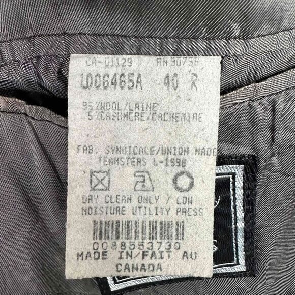 Ralph Lauren Blazer Men's Size 40R Gray Shepard Check Wool Cashmere Blend Jacket - Picture 8 of 10